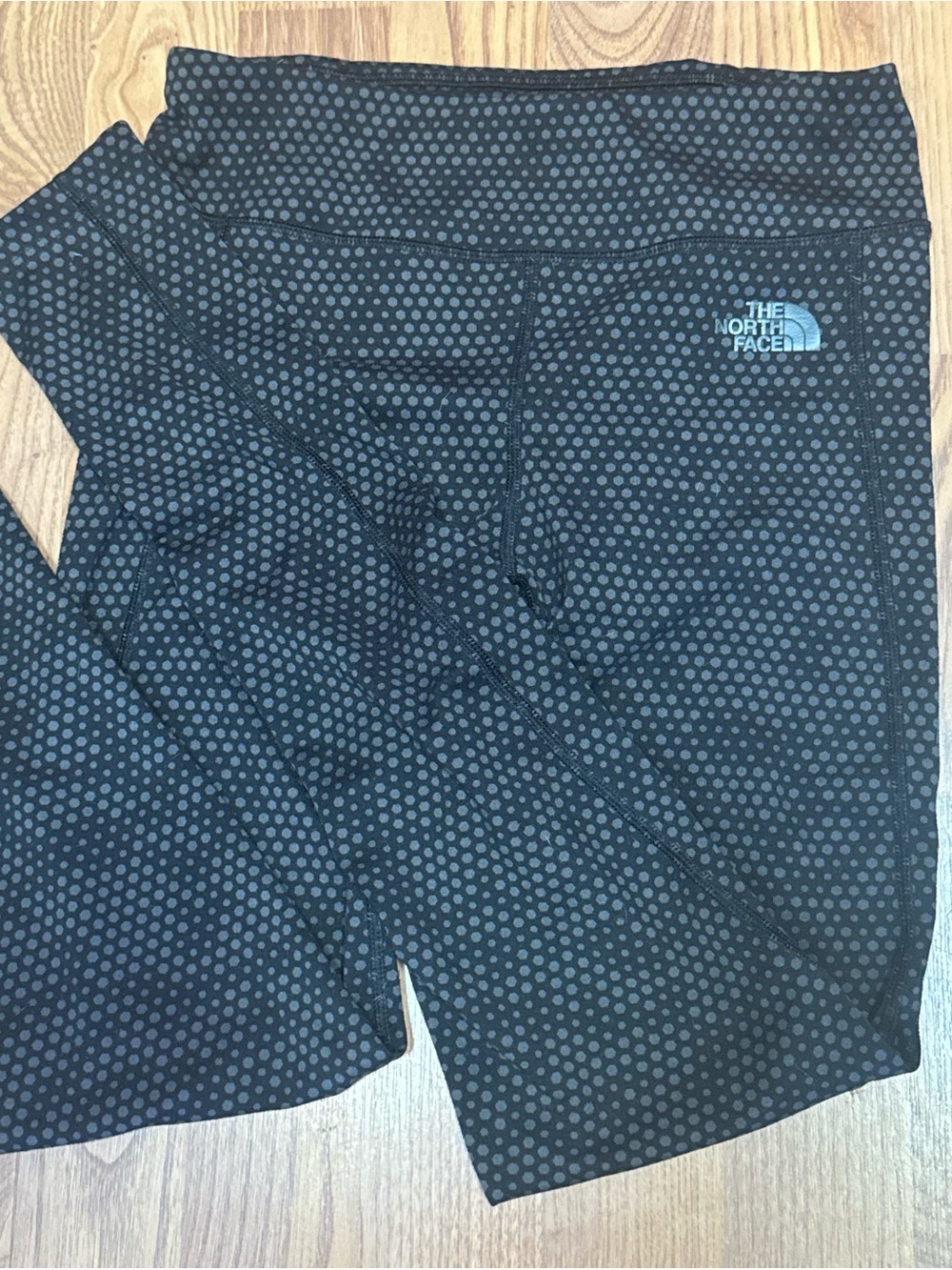 ❤️ The North Face XS Black Gray Polka Dot Leggings Pants (B10
